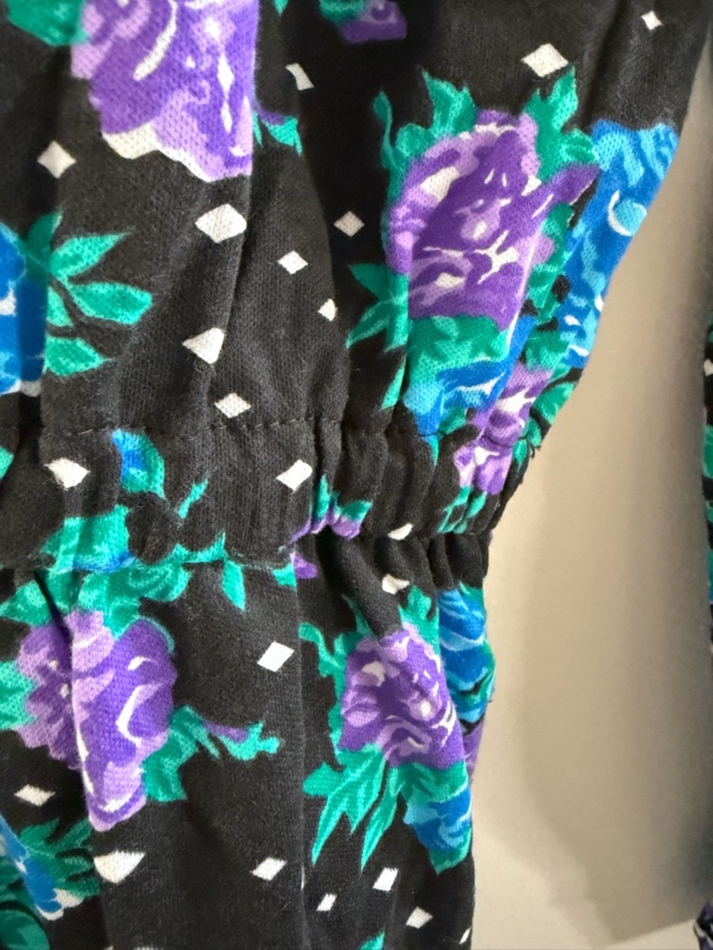 vintage floral jumpsuit 80s Halloween Mooncraft w/pockets Size medium - Picture 7 of 12